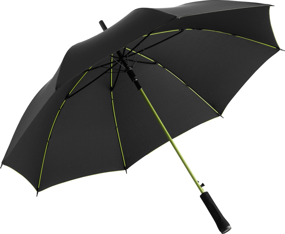 Logo trade business gift photo of: AC regular umbrella Colorline black/green