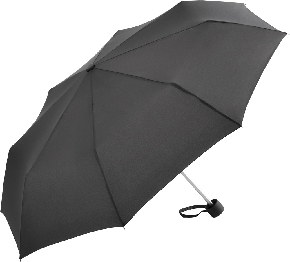 Logo trade corporate gift photo of: Alu mini umbrella, 5008, grey