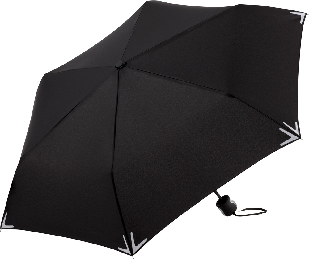 Logo trade promotional gift photo of: Mini umbrella Safebrella® 5071, Black
