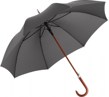 Logotrade promotional item picture of: AC woodshaft golf umbrella FARE®-Collection, Black