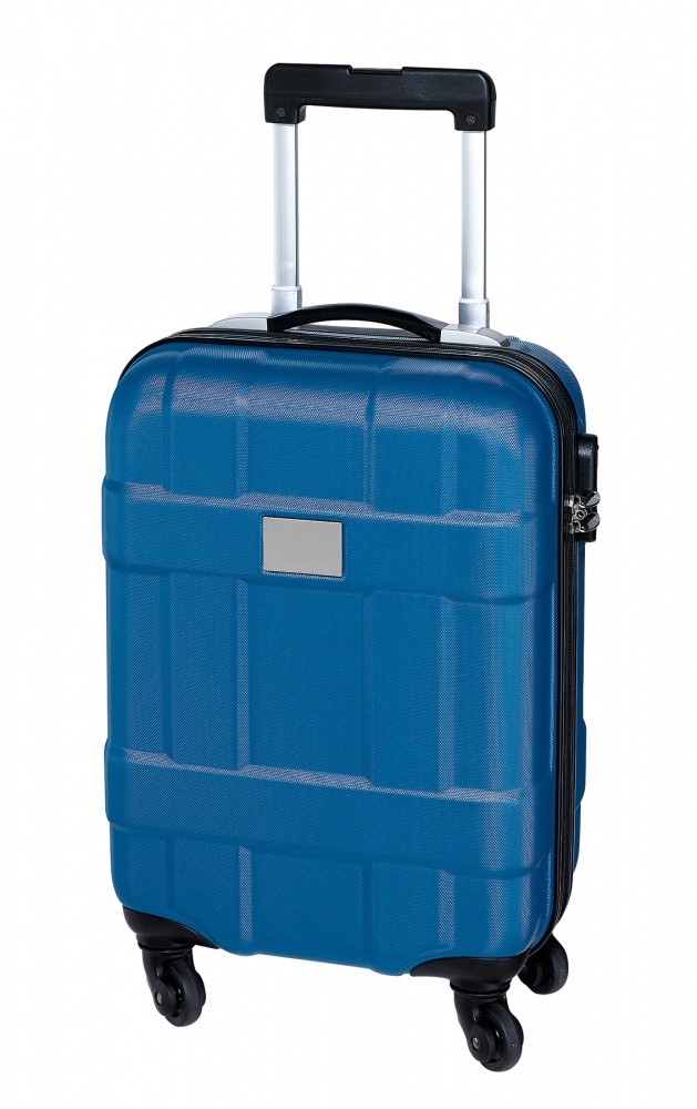 Logo trade advertising product photo of: Trolley-Boardcase Monza ABS, blue
