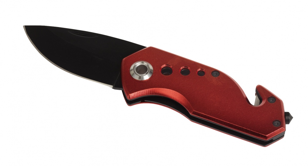 Logotrade promotional giveaway picture of: Emergency knife, Distress, red