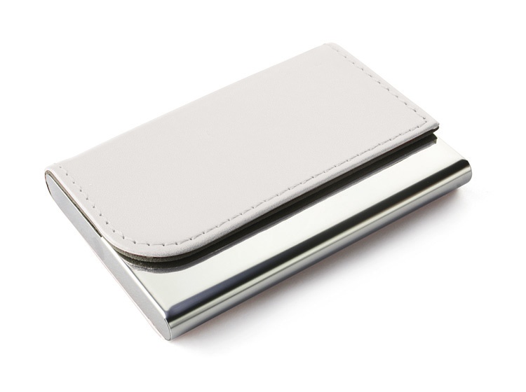 Logo trade promotional product photo of: Business card holder TIVAT, White
