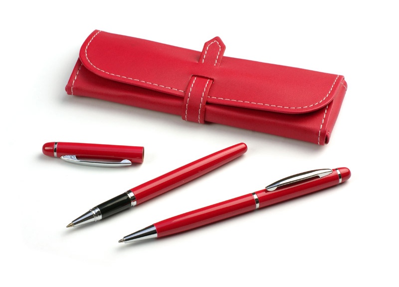 Logotrade promotional merchandise image of: Montana writing set, red