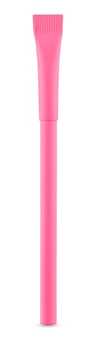 Logo trade promotional gift photo of: Paper ball pen PINKO, Pink