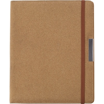 Logo trade promotional items picture of: Conference folder with notebook, Beige
