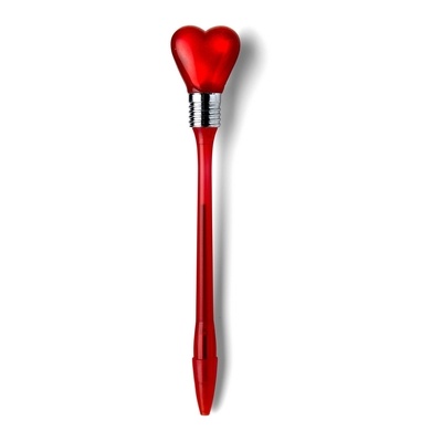 Logotrade business gift image of: Ball pen "heart", Red