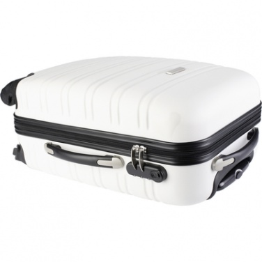 Logo trade promotional giveaways image of: Trolley bag, white