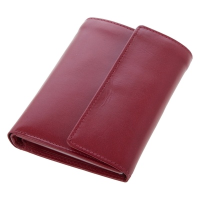 Logo trade promotional item photo of: Mauro Conti leather wallet for women, red