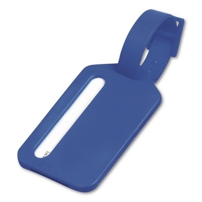 Logo trade business gift photo of: Luggage tag, Blue