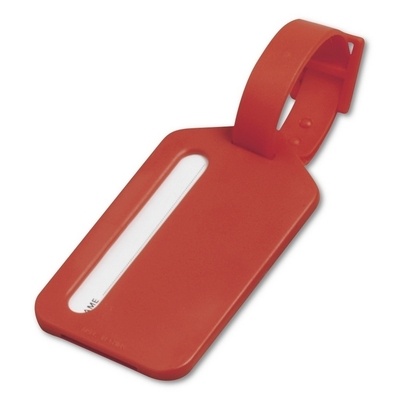 Logo trade promotional product photo of: Luggage tag, Red