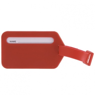 Logotrade promotional items photo of: Luggage tag, Red