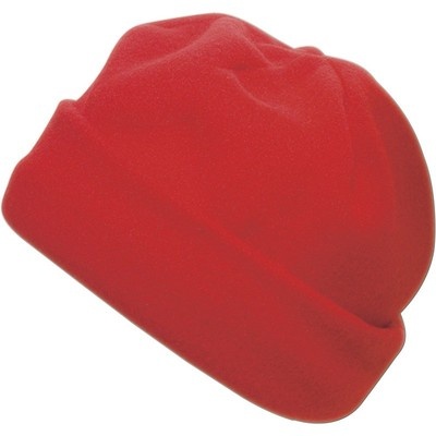 Logo trade promotional gift photo of: Fleece hat, Red