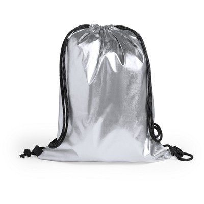 Logotrade corporate gift picture of: Drawstring bag Silver Star, Silver