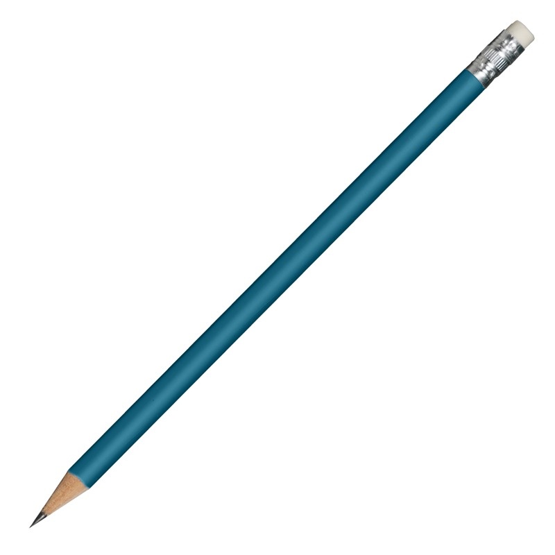 Logo trade corporate gifts picture of: Wooden pencil, blue