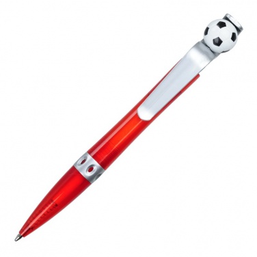 Logotrade promotional merchandise picture of: Kick ballpen for Fans, red