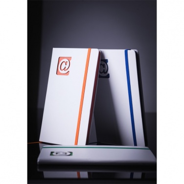 Logotrade promotional items photo of: Plain notepad, @ 130x210/80p, blue/white