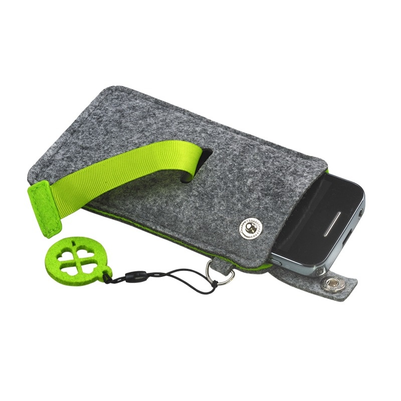 Logotrade promotional giveaway picture of: Eco Sence smartphone case, green/grey
