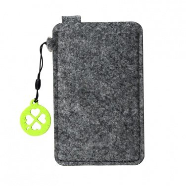 Logotrade business gift image of: Eco Sence smartphone case, green/grey