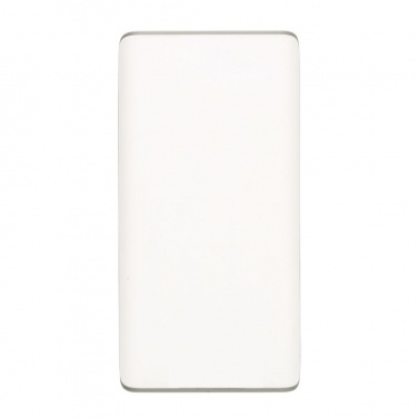 Logo trade business gifts image of: 20.000 mAh powerbank with display, white