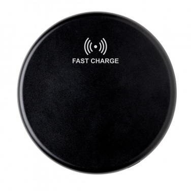 Logo trade corporate gifts image of: Wireless 10W fast charging pad, black