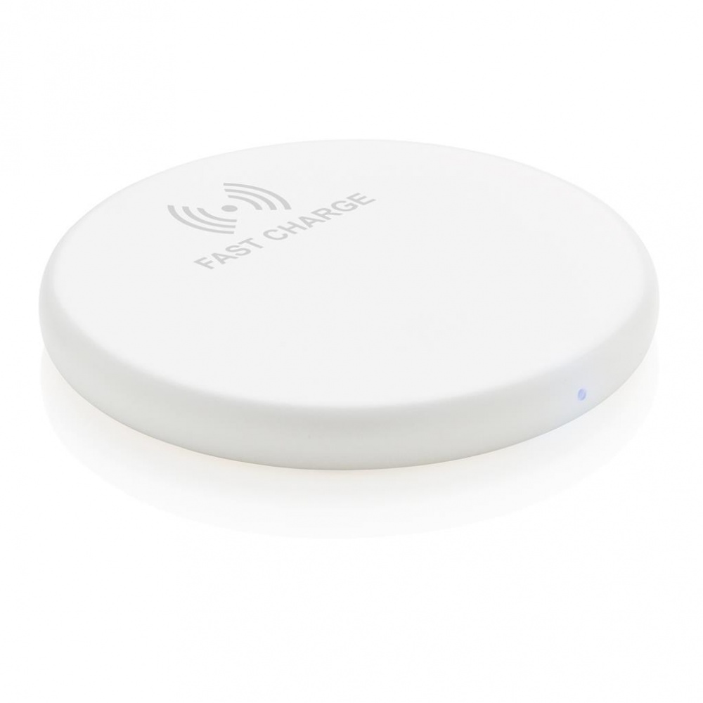 Logotrade promotional products photo of: Wireless 10W fast charging pad, white