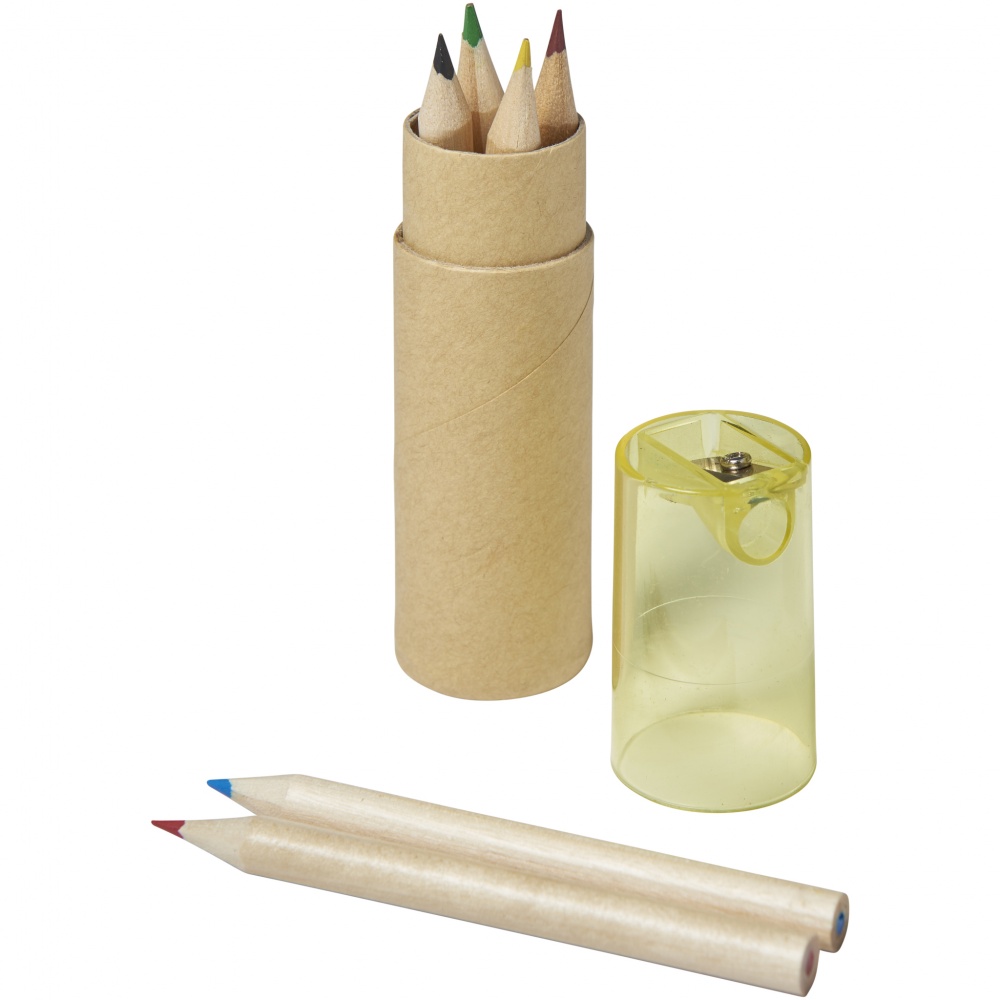 Logo trade promotional product photo of: 7 piece pencil set, yellow