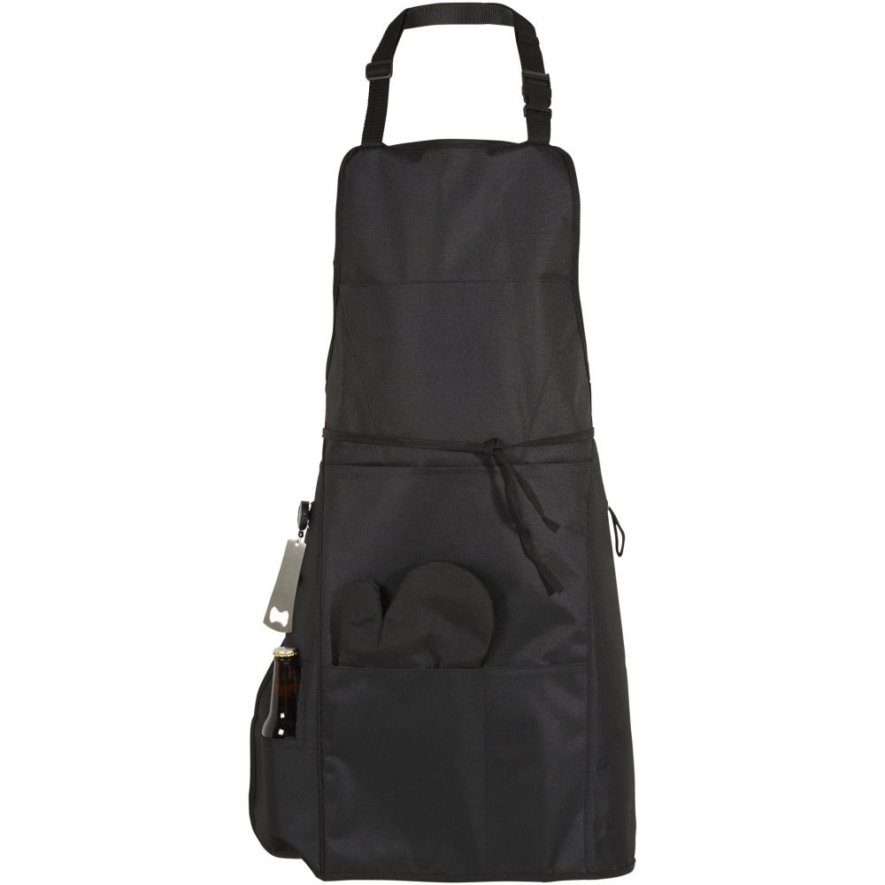 Logotrade promotional giveaways photo of: Grill BBQ apron, black
