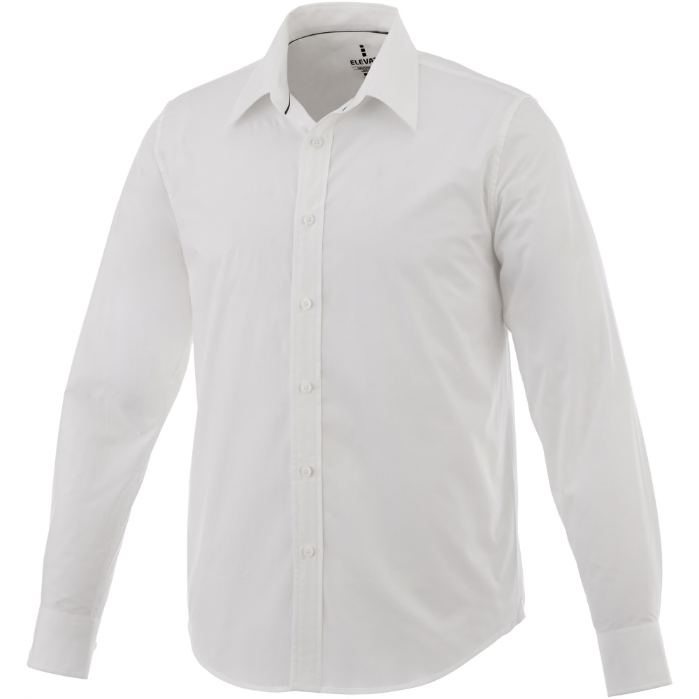 Logo trade advertising products picture of: Hamell long sleeve shirt, white