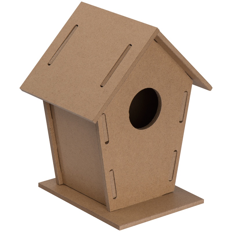 Logo trade business gifts image of: Bird house, beige
