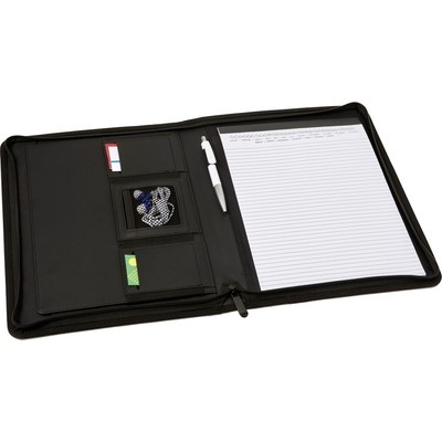 Logo trade promotional merchandise photo of: Conference folder A4 with notepad, Grey