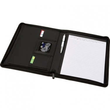 Logo trade business gift photo of: Conference folder A4 with notepad, Grey