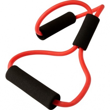 Logo trade promotional products picture of: Elastic fitness training strap, Red