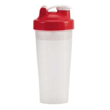 Logotrade promotional gift image of: 600 ml Muscle Up shaker, red