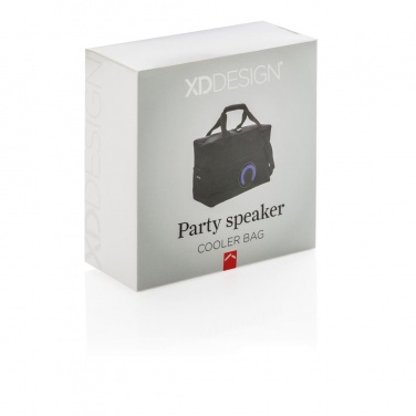 Logotrade promotional products photo of: Party speaker cooler bag, black