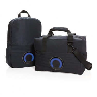Logotrade promotional merchandise image of: Party speaker cooler bag, black
