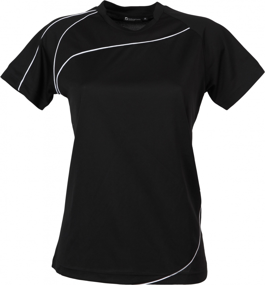 Logotrade promotional item picture of: RILA WOMEN T-shirt, black