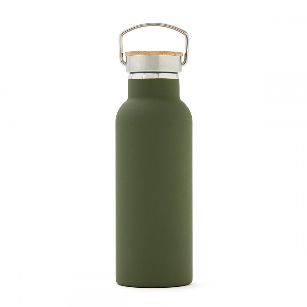 Logo trade promotional gifts image of: Miles insulated bottle, green