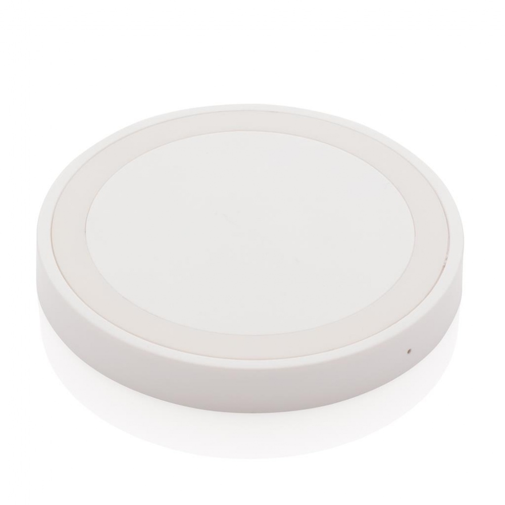 Logotrade corporate gifts photo of: 5W wireless charging pad round, white