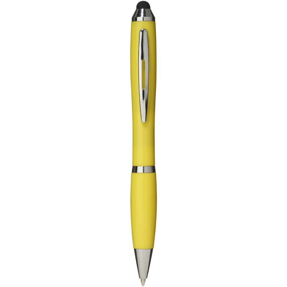 Logotrade promotional merchandise image of: Nash stylus ballpoint pen, yellow