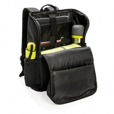 Logotrade business gift image of: Swiss Peak RFID easy access 15" laptop backpack, Black