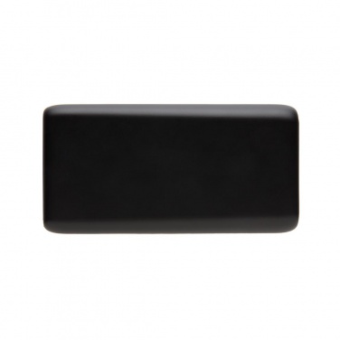 Logo trade promotional gifts picture of: 8.000 mAh light up wireless powerbank, black
