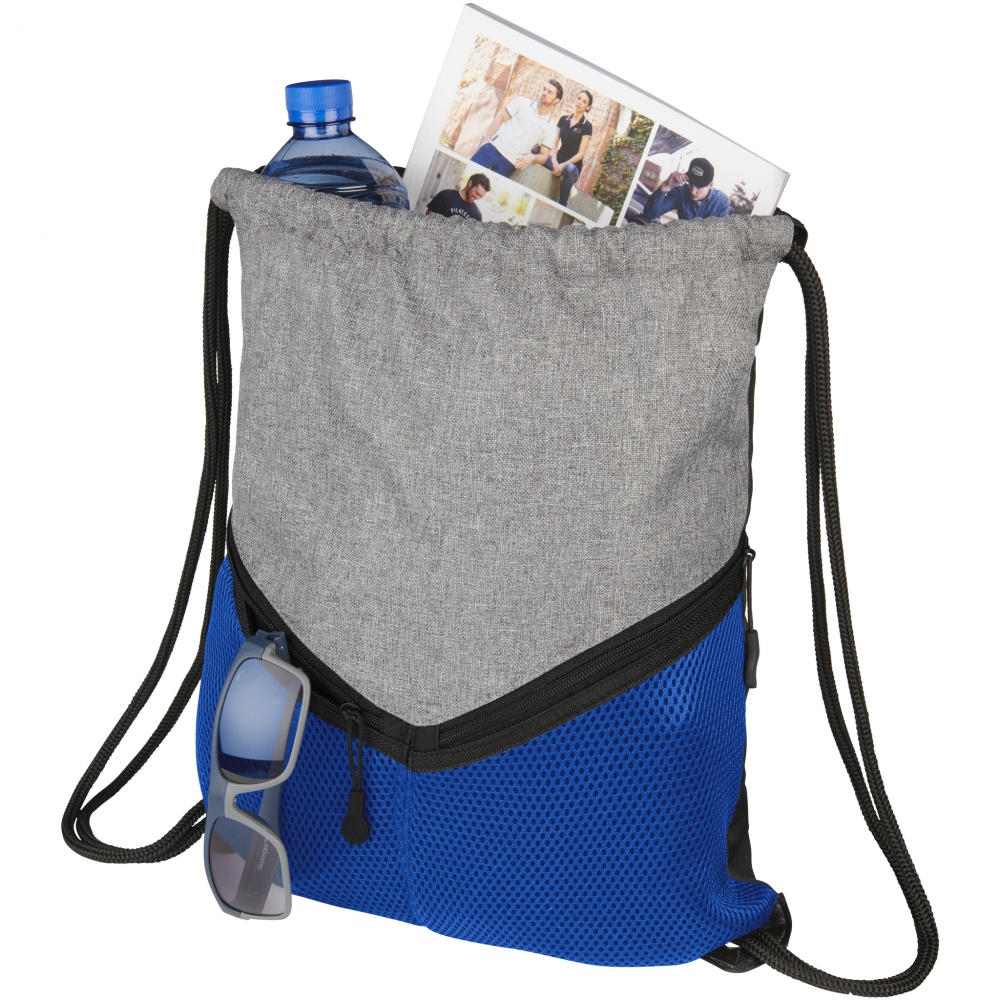 Logotrade promotional giveaways photo of: Voyager Drawstring Sportspack, royal blue