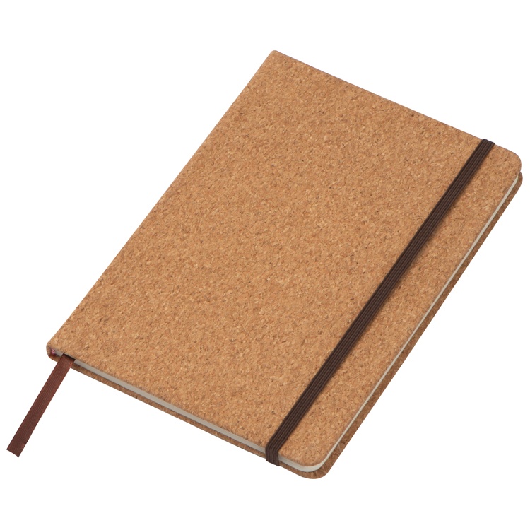 Logo trade promotional products image of: Cork notebook - DIN A5, beige