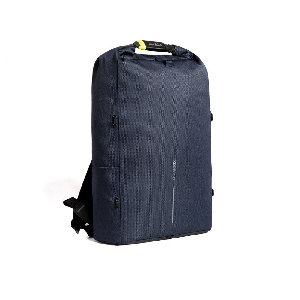 Logo trade promotional gift photo of: Bobby Urban Lite anti-theft backpack, navy