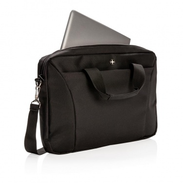 Logotrade promotional products photo of: Swiss Peak 15.4” laptop bag, black