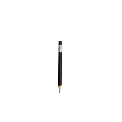 Logotrade promotional item image of: Pencil, miniature, eraser, black