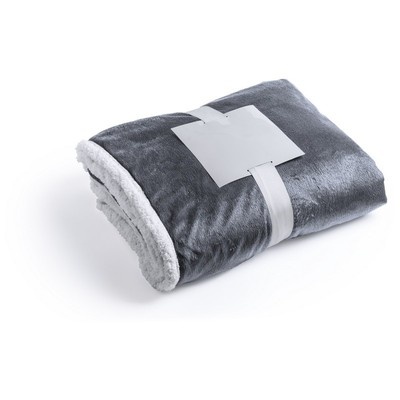 Logo trade corporate gifts picture of: Blanket fleece, grey