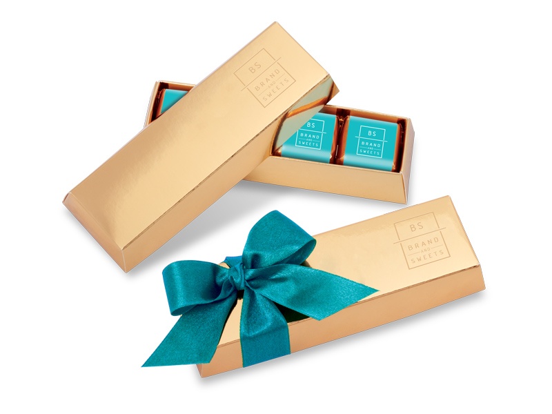 Logo trade promotional merchandise image of: Chocolates in sets bar chocolate set 4