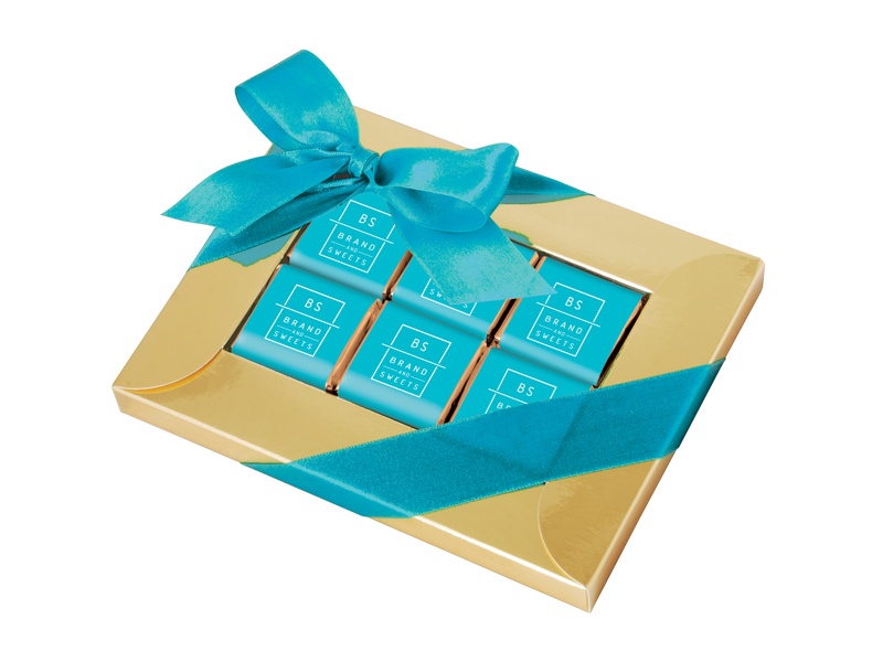 Logo trade promotional merchandise photo of: Square chocolates frame box